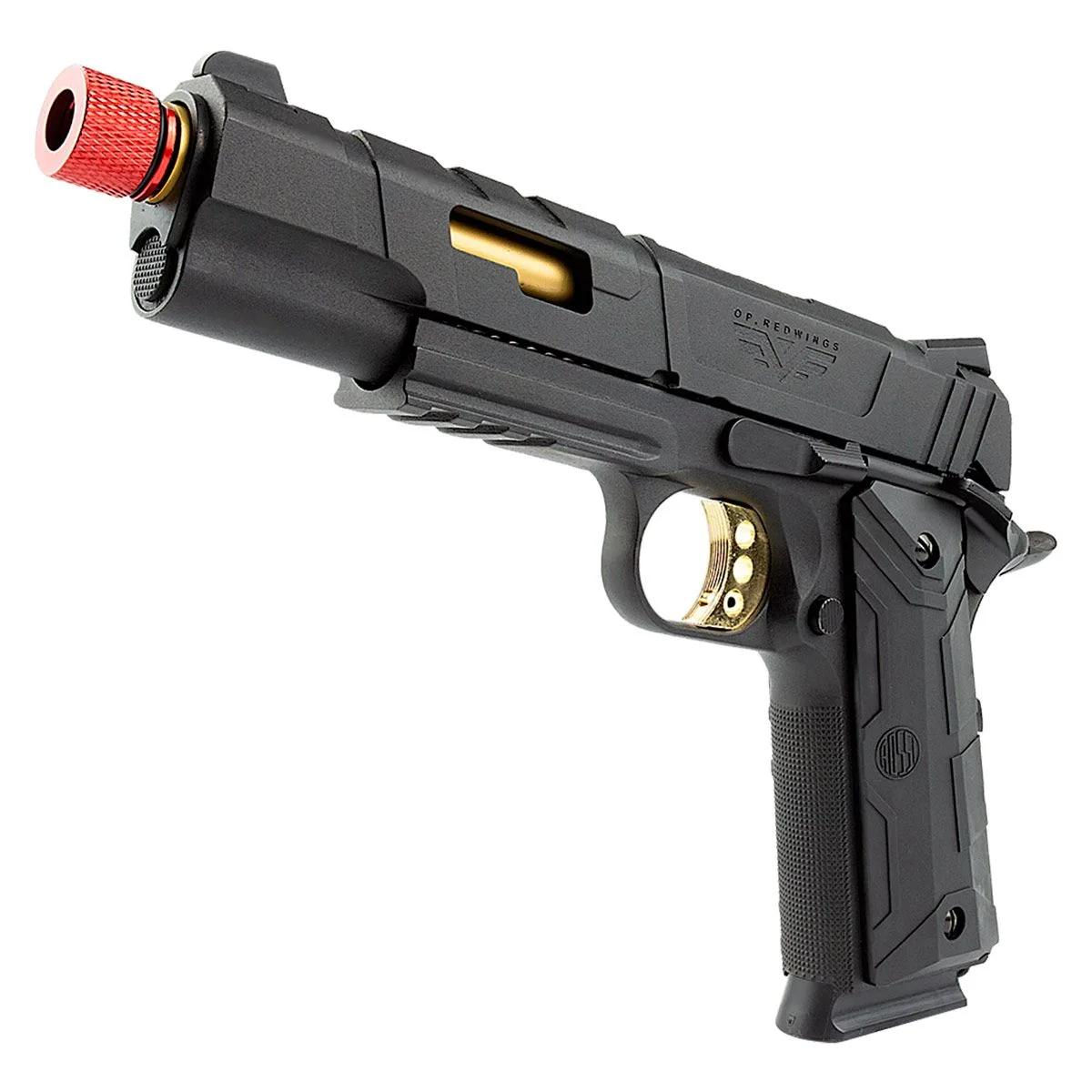 AIRSOFT PIST ROSSI 1911 REDWINGS GOLD GBB 6MM CB721 - Image 4