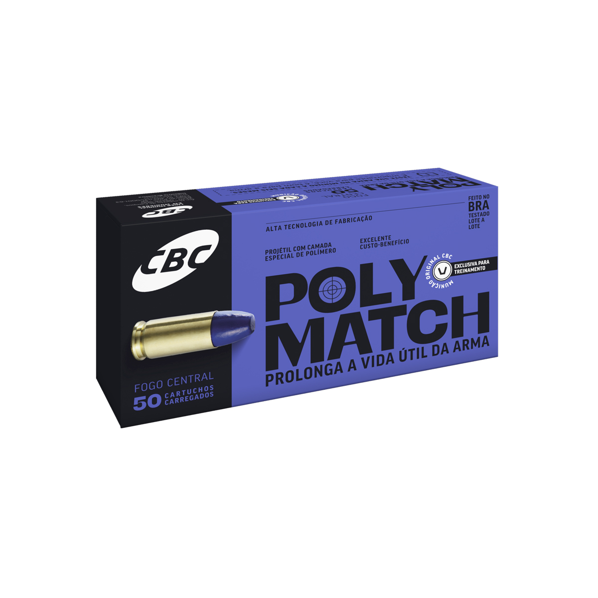 MUNIÇÃO CBC 38TPC LPC 124GR POLYMATCH C